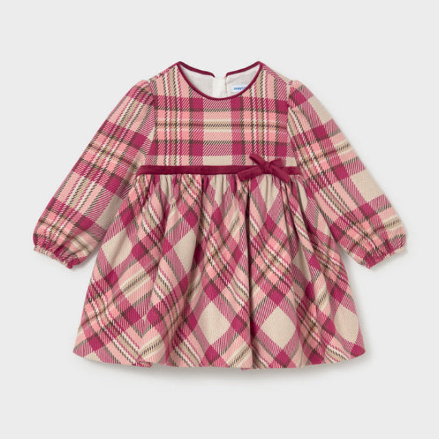 Mayoral Pink Plaid Check Dress | Casa Childrenswear