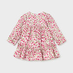 Mayoral Pink Velvet Flower Dress | Casa Childrenswear