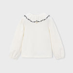 Mayoral Ruffled 'Love You' Blouse | Casa Childrenswear