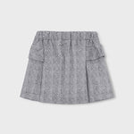 Mayoral Grey Flower Print Skirt | Casa Childrenswear