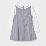 Grey Flower Print Dress