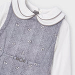 Grey Flower Print Dress
