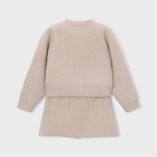 Mayoral Beige Skirt Set with Pockets | Casa Childrenswear