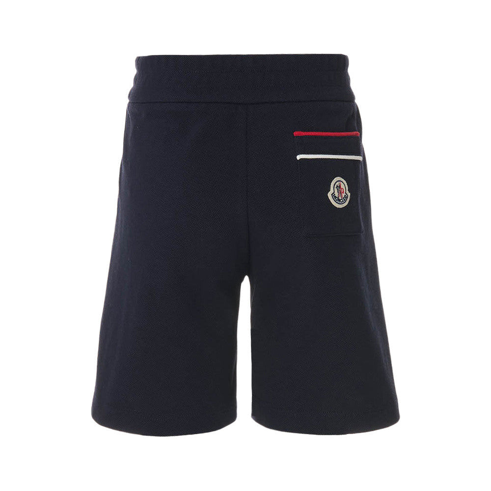 Moncler Enfant Boys Navy Sweat Shorts | Casa Childrenswear