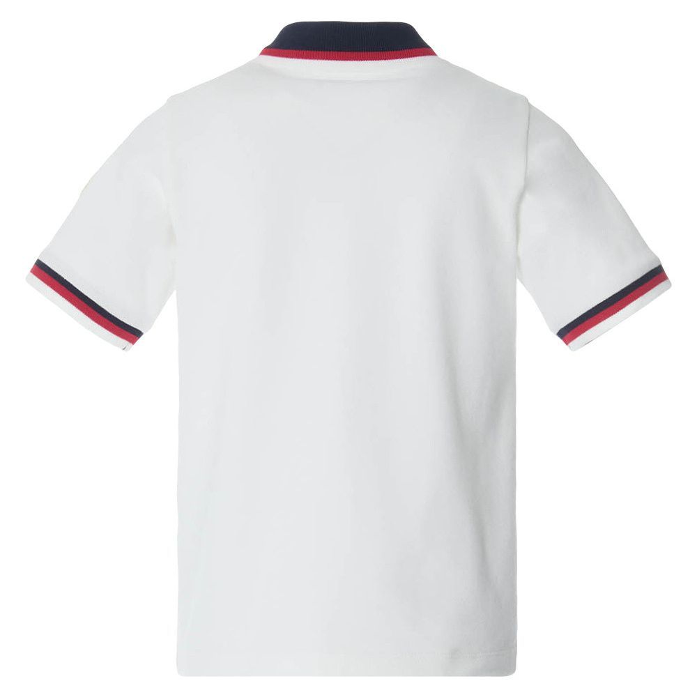 Moncler Enfant Boys White Polo Shirt | Casa Childrenswear