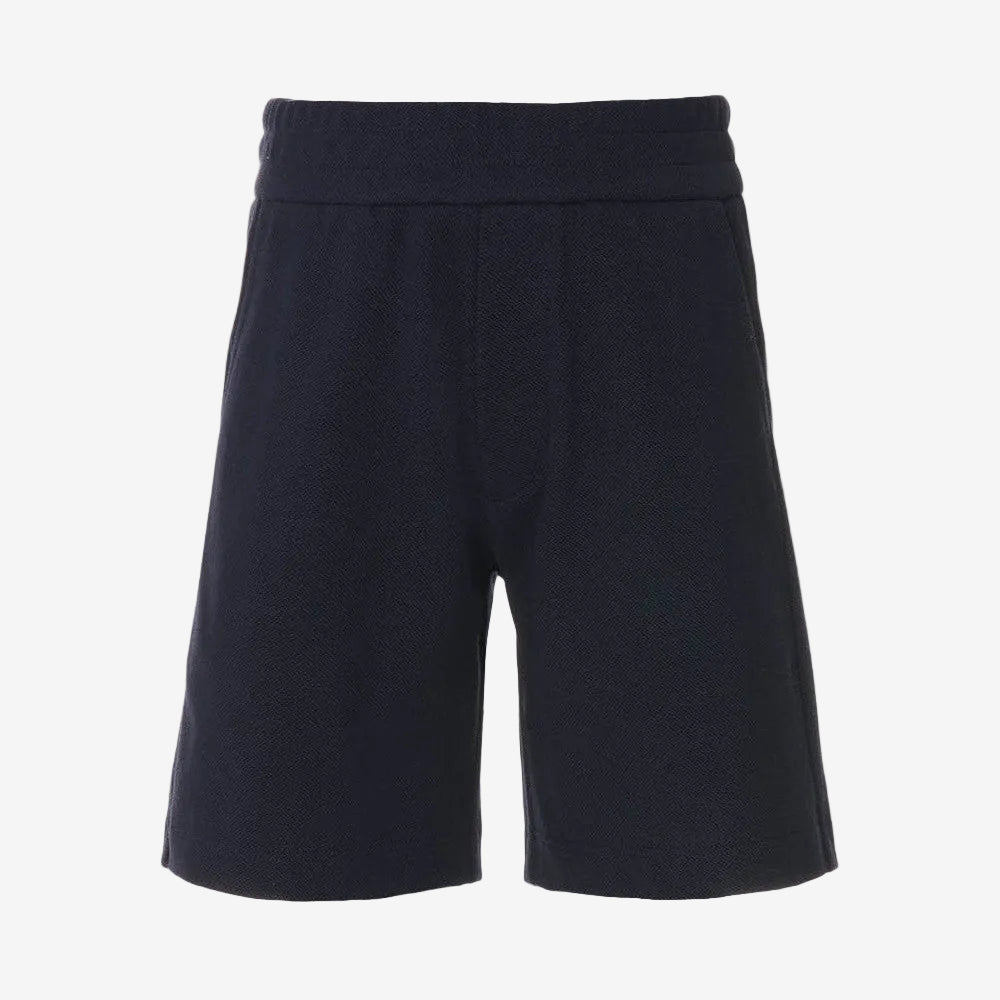 Moncler Enfant Boys Navy Sweat Shorts | Casa Childrenswear