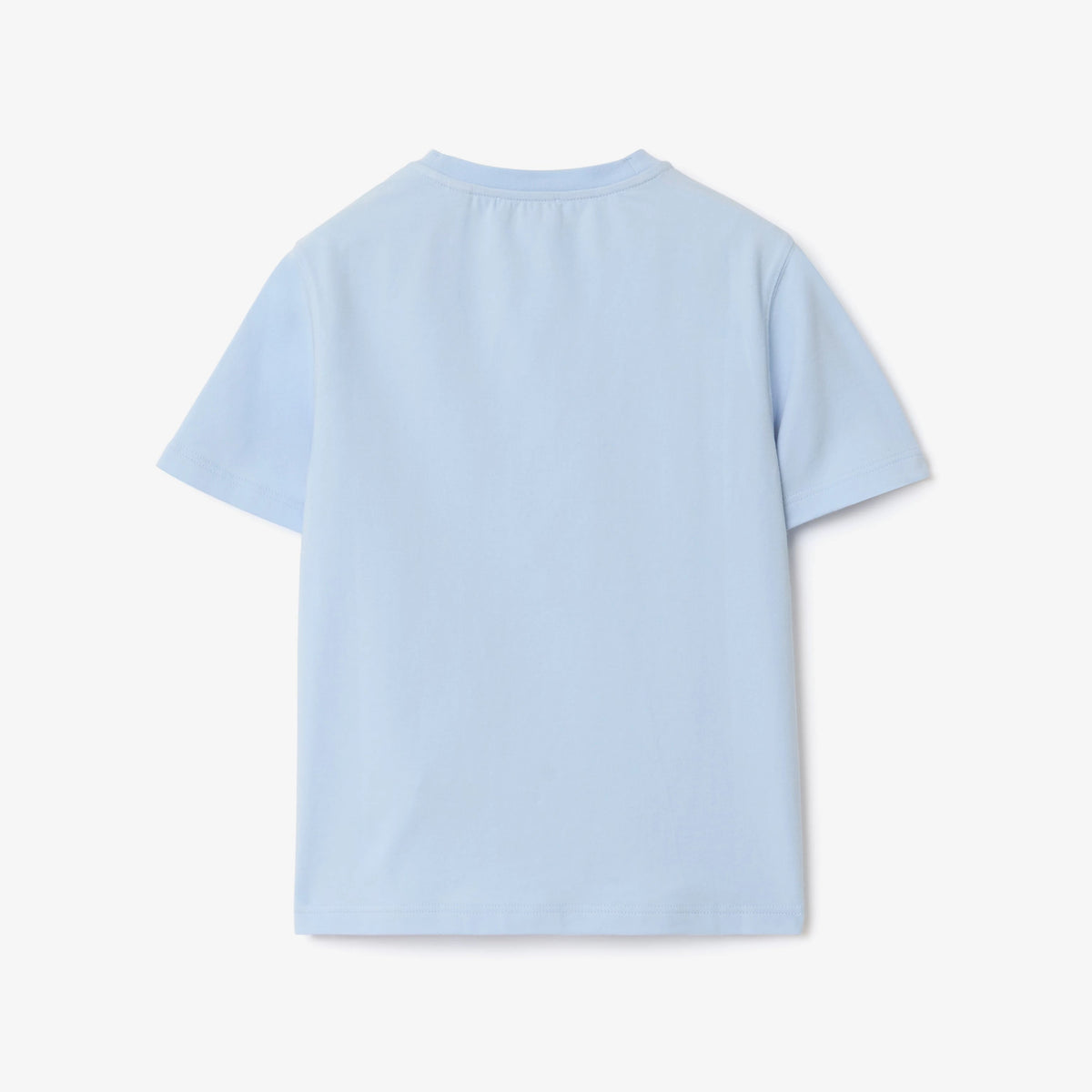 Burberry Boys Ice Blue T-Shirt with Stamp Logo | Casa Childrenswear