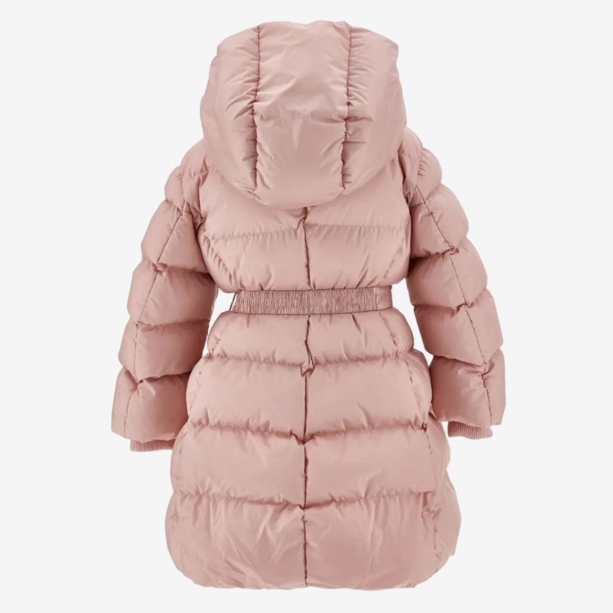 Monnalisa Girls Pink Long Jacket with Belt | Casa Childrenswear