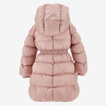 Monnalisa Girls Pink Long Jacket with Belt | Casa Childrenswear