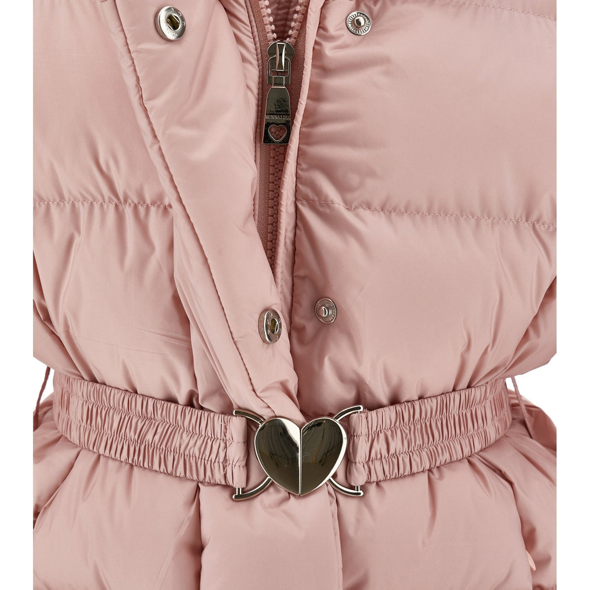 Monnalisa Girls Pink Long Jacket with Belt | Casa Childrenswear