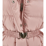 Monnalisa Girls Pink Long Jacket with Belt | Casa Childrenswear