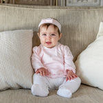 Betty Baby Girls Babygrow & Hairband - Pale Pink