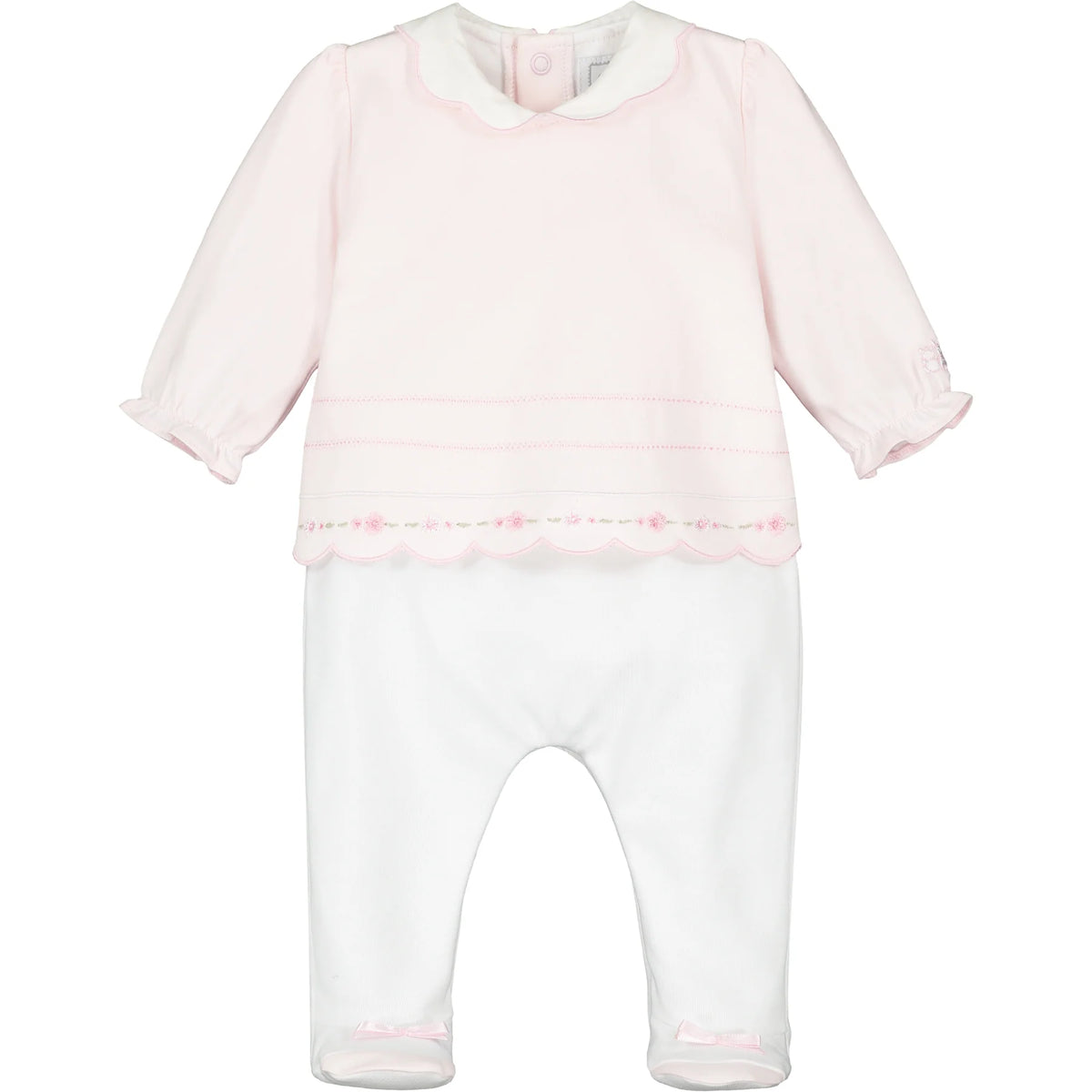 Betty Baby Girls Babygrow & Hairband - Pale Pink