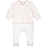 Betty Baby Girls Babygrow & Hairband - Pale Pink