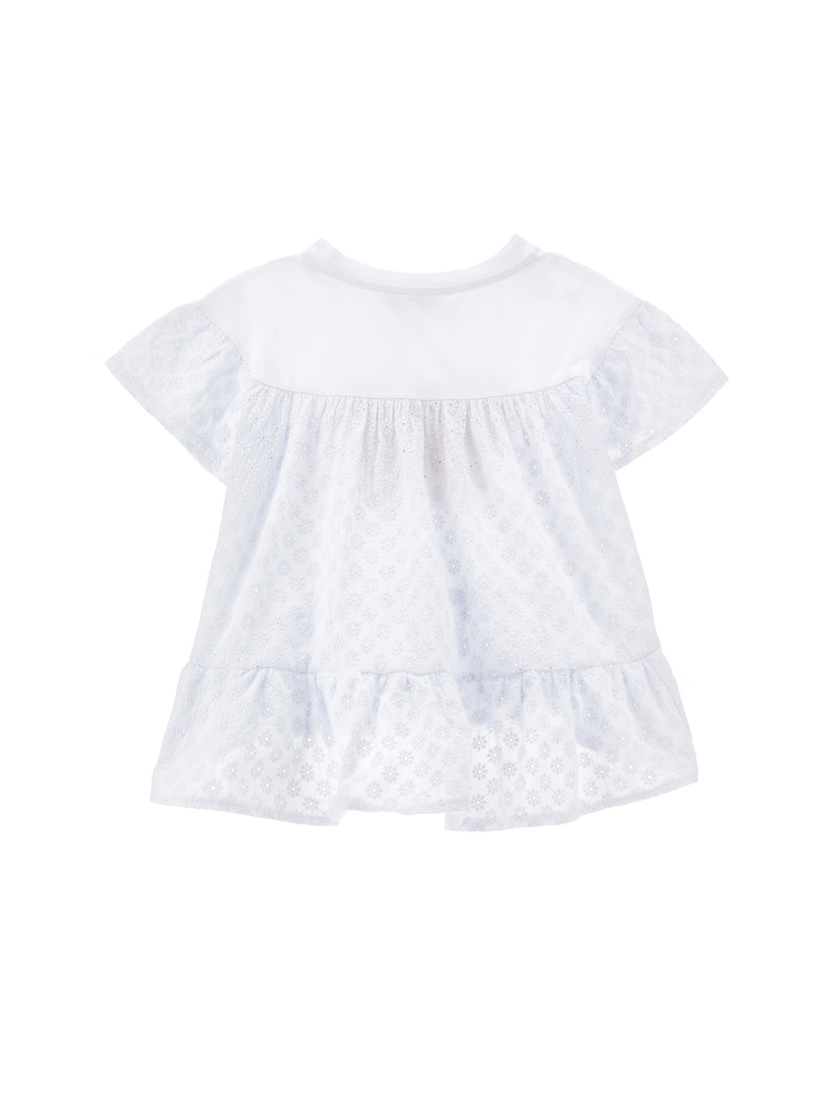 Monnalisa Holiday White Maxi T-Shirt | Casa Childrenswear