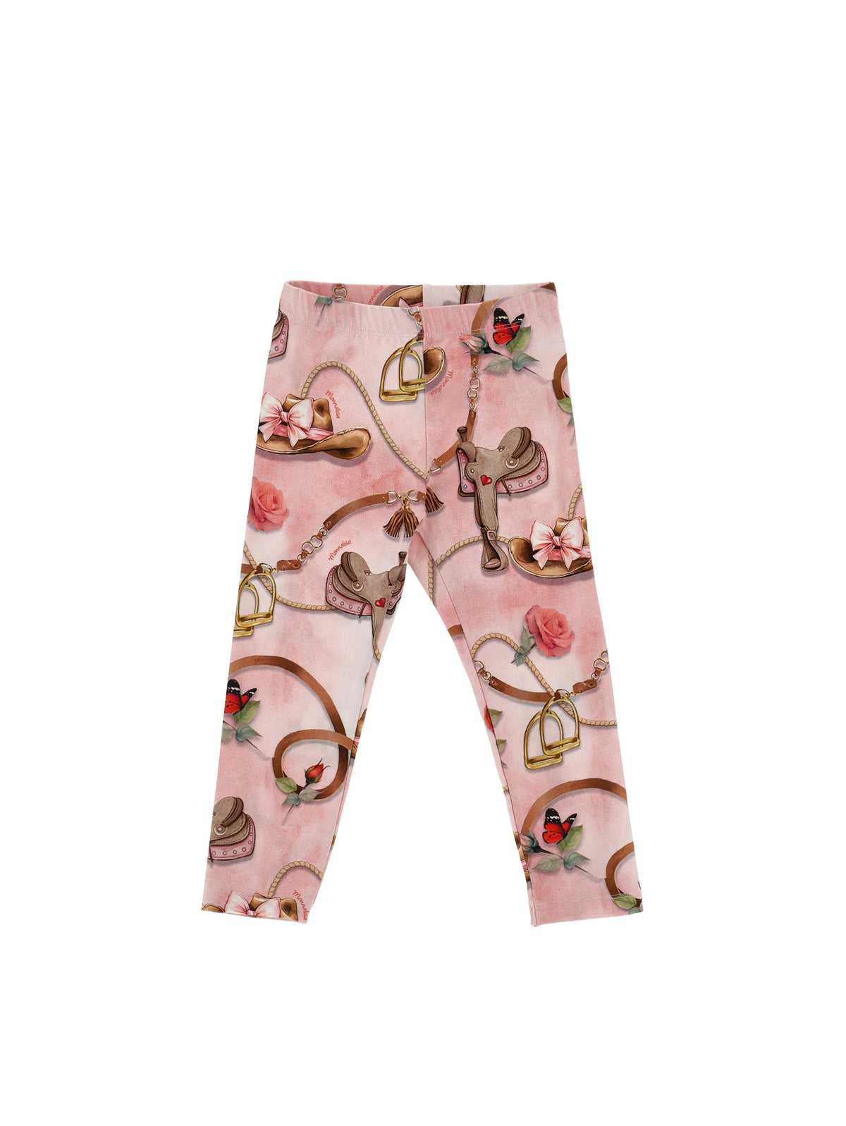 Girls White & Pink Jessie Leggings Set