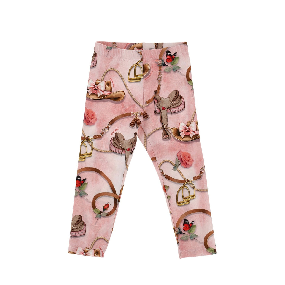 Monnalisa Girls White & Pink Jessie Leggings Set | Casa Childrenswear