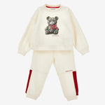 Monnalisa Girls Ivory Bear Tracksuit | Casa Childrenswear