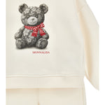 Monnalisa Girls Ivory Bear Tracksuit | Casa Childrenswear
