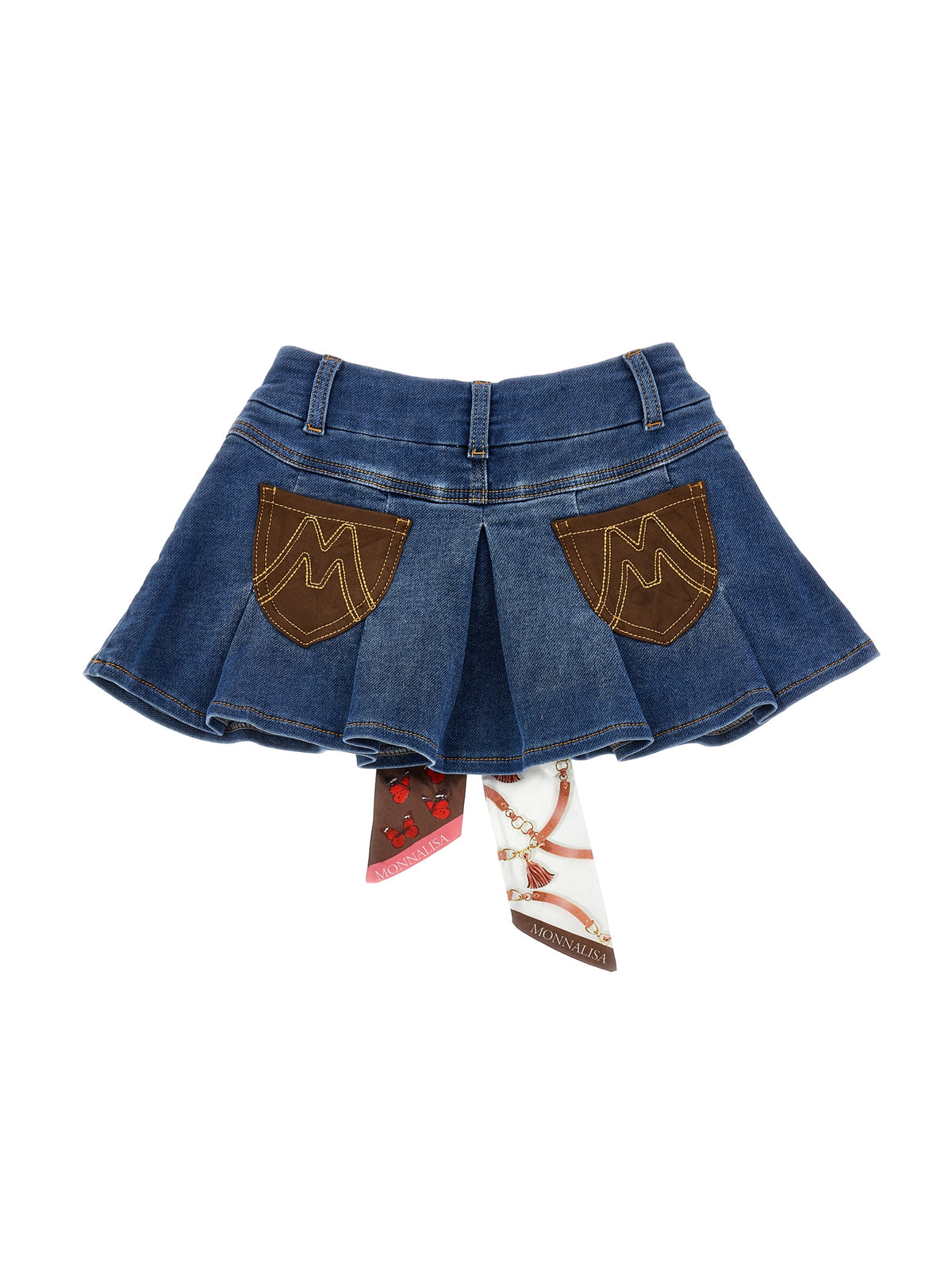 Girls Denim Skirt with Bow