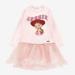 Monnalisa Girls Pink Jessie Tulle Dress | Casa Childrenswear
