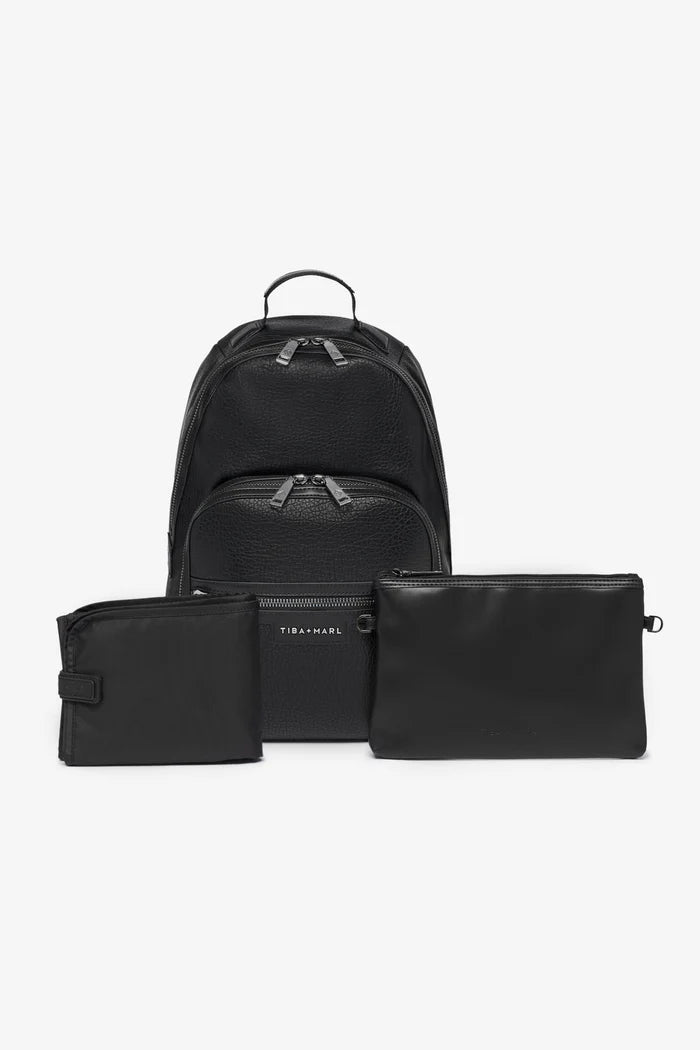 Tiba + Marl Elwood Changing Backpack Black | Casa Childrenswear