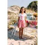 Patachou Girls Knit Flower Short Set | Casa Childrenswear