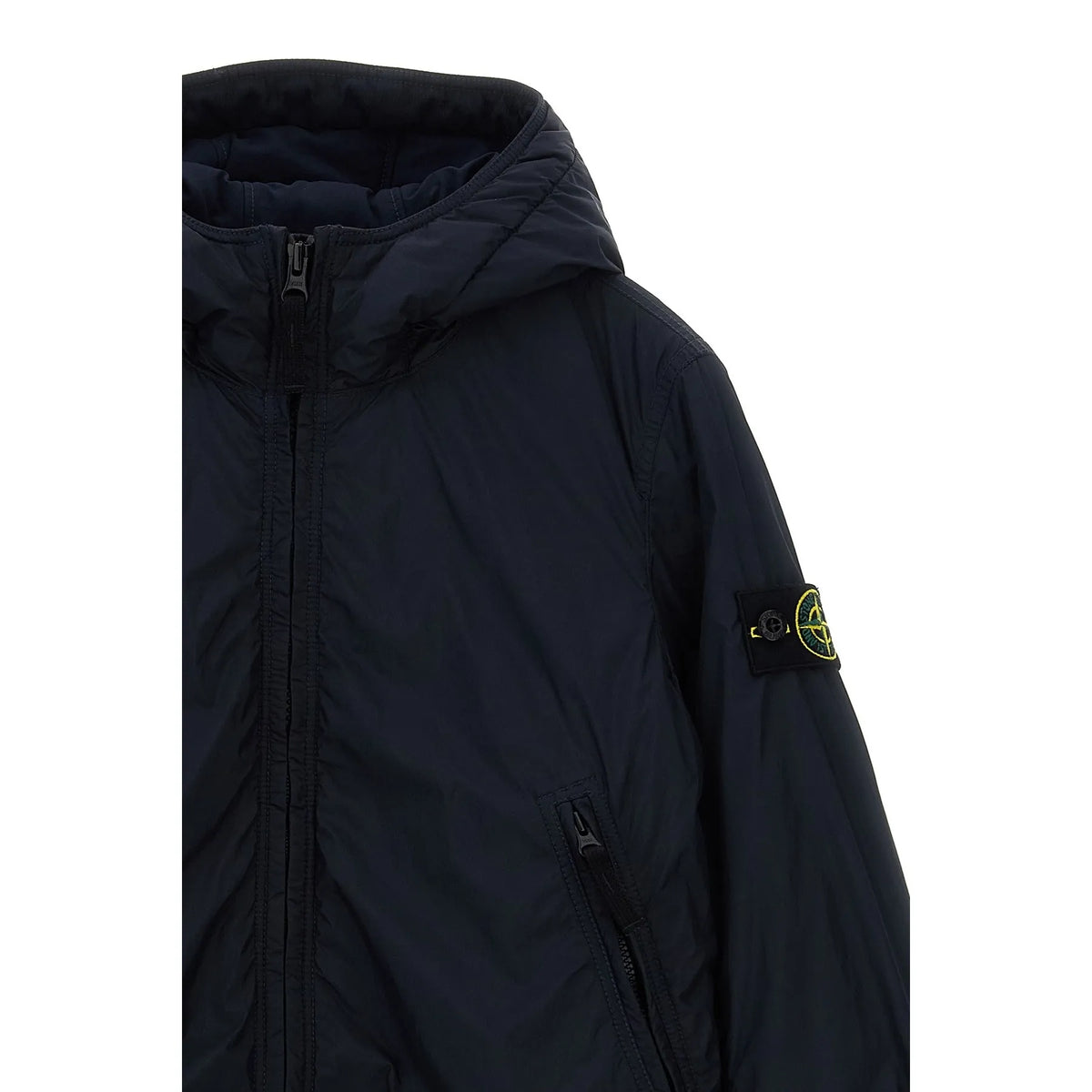 Stone Island Boys Navy Short Parka | Casa Childrenswear