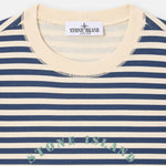 Stone Island Navy & Beige Striped T-Shirt | Casa Childrenswear