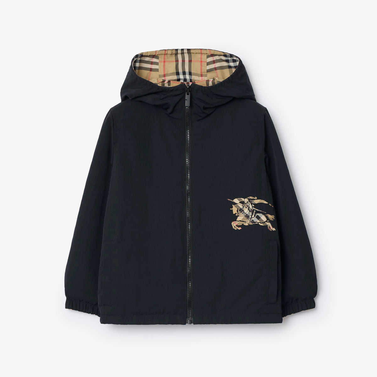 Burberry Boys Beige Reversible Check Jacket | Casa Childrenswear
