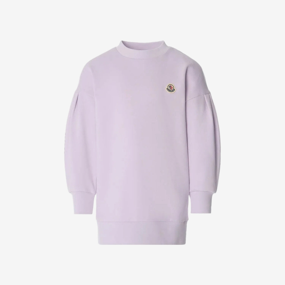 Lavender sweatshirt on a white background