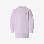 Lavender sweatshirt on a white background