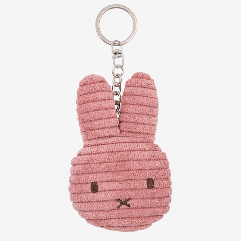 Miffy Flat Corduroy Keyring Dusty Rose - 10 cm | Casa Childrenswear