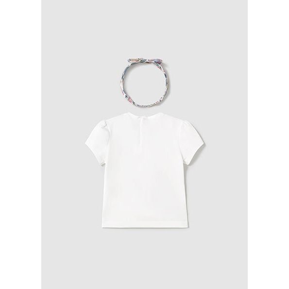 Mayoral White T-Shirt & Headband | Casa Childrenswear