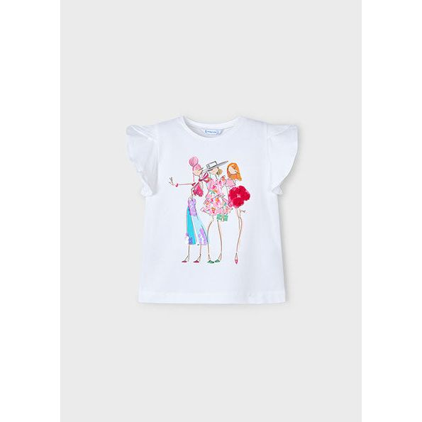 Mayoral White Shopping T-Shirt | Casa Childrenswear