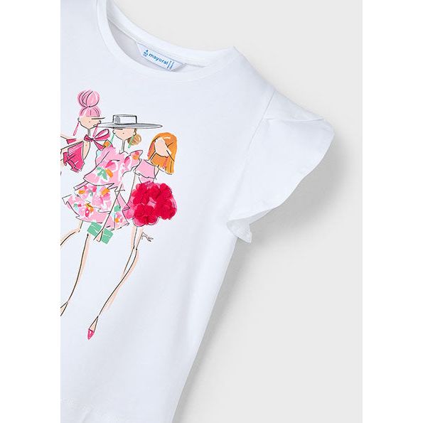 Mayoral White Shopping T-Shirt | Casa Childrenswear
