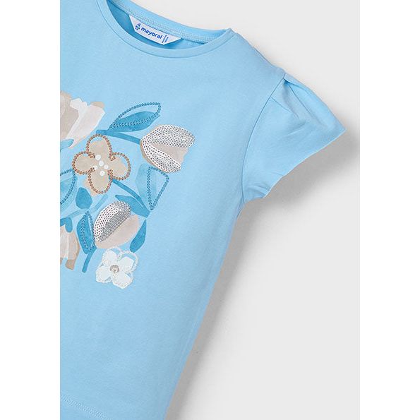 Mayoral Sky Flowers T-Shirt | Casa Childrenswear