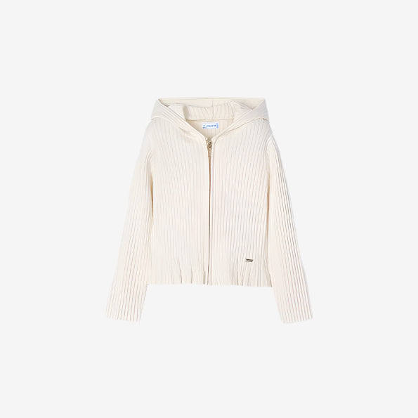 Mayoral Bone Zip-Up Hoodie | Casa Childrenswear