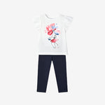 Mayoral Navy Floral Leggings Set | Casa Childrenswear