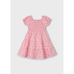 Mayoral Salmon Dress with Smock | Casa Childrenswear