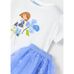 Indigo Tulle Skirt Set