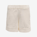 Beige shorts on a white background