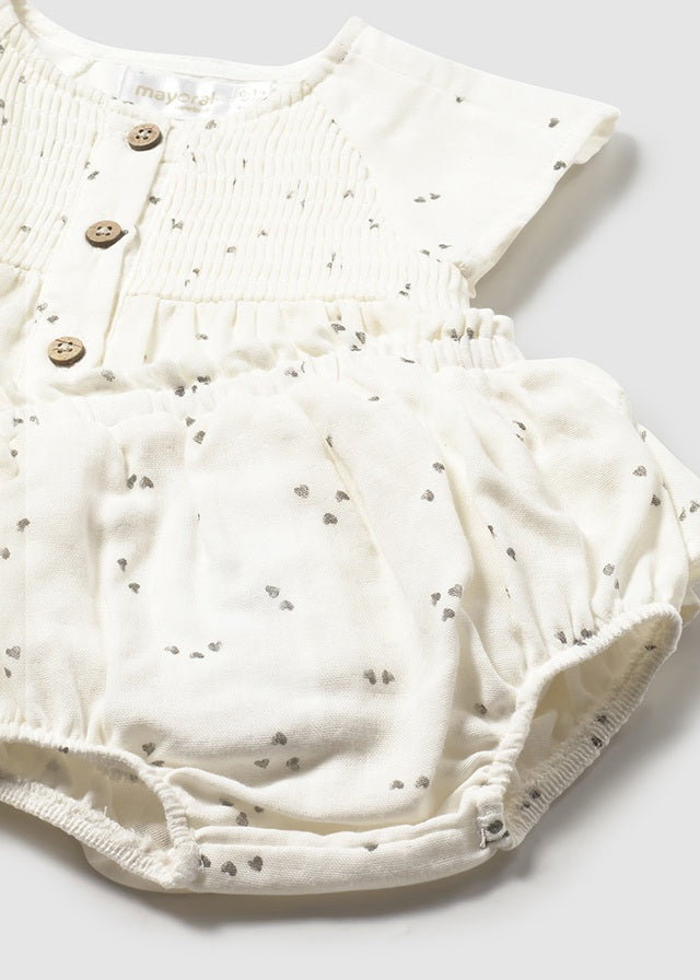 Mayoral Baby Girls Cream Printed Short Set and Pants | Casa Childrenswear