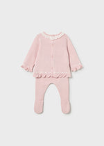 Mayoral Baby Girls Pink Knitted Leg Warmer Set | Casa Childrenswear