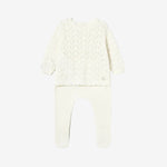Mayoral Baby Girls Cream Knitted Leg Warmer Set | Casa Childrenswear