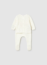 Mayoral Baby Girls Cream Knitted Leg Warmer Set | Casa Childrenswear