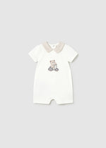 Mayoral Natural Bear Prints 2 Piece Romper Set | Casa Childrenswear