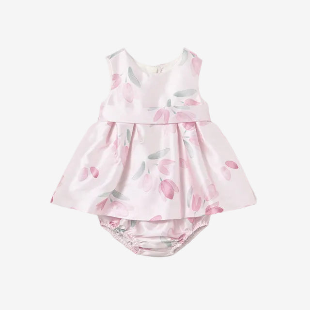 Mayoral Baby Girls Flower Print Dress with Pants | Casa Childrenswear