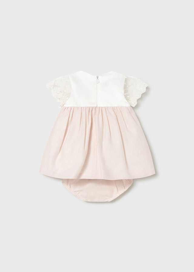 Mayoral Tulip Rose Dress with Lace Trim and Pants | Casa Childrenswear