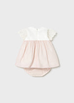 Mayoral Tulip Rose Dress with Lace Trim and Pants | Casa Childrenswear